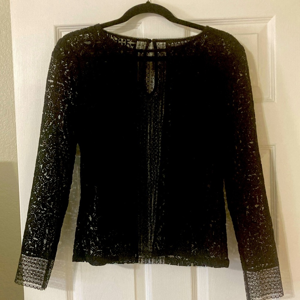 Laundry By Shelli Segal Top Black Small
